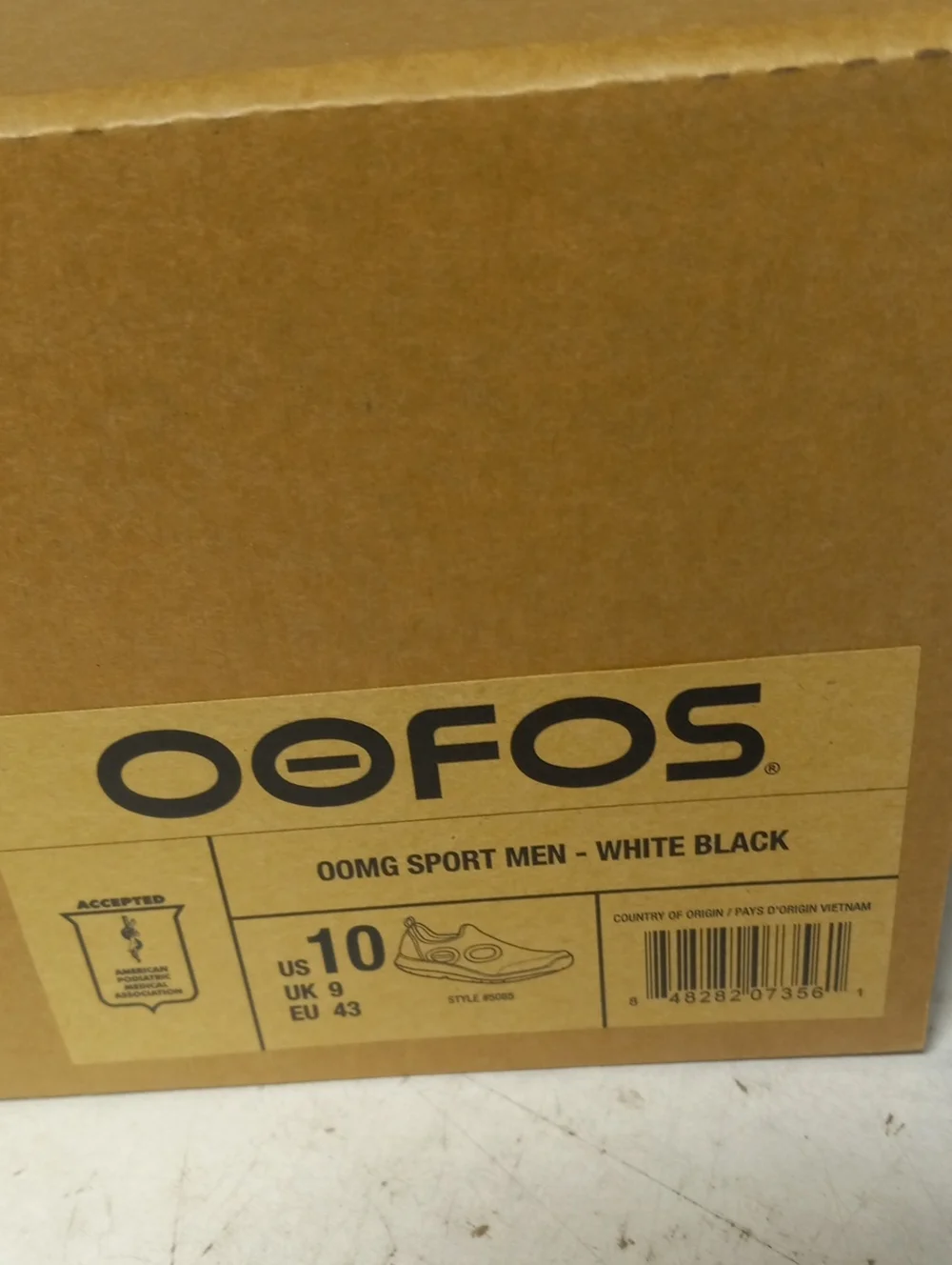 OOFOS Black Slip-On Recovery Sneakers with White Sole Shoes Mens Sz 10 Black - Picture 6 of 6